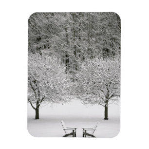 Magnet Flexible La neige a couvert le paysage