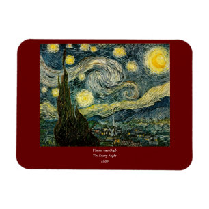 Magnet Flexible La nuit étoilée de Vincent van Gogh (1889)
