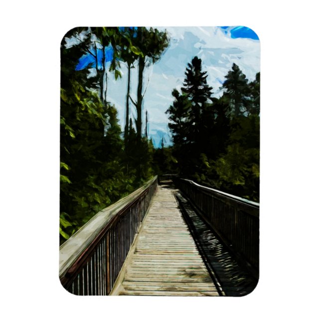 Magnet Flexible La passerelle au-dessus du canyon canadien (Vertical)