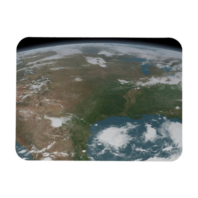 Magnet Flexible La Planète Panoramique Terre Et Les Etats-Unis. 2 (Horizontal)