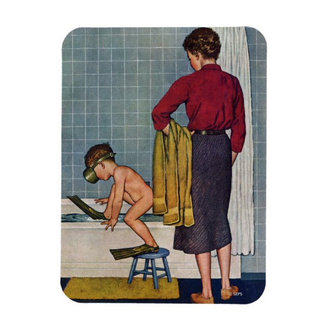 Magnet Flexible La plongée dans le bain à remous (Vertical)