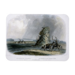 Magnet Flexible La pyramide d'Elkhorn sur le Missouri supérieur,