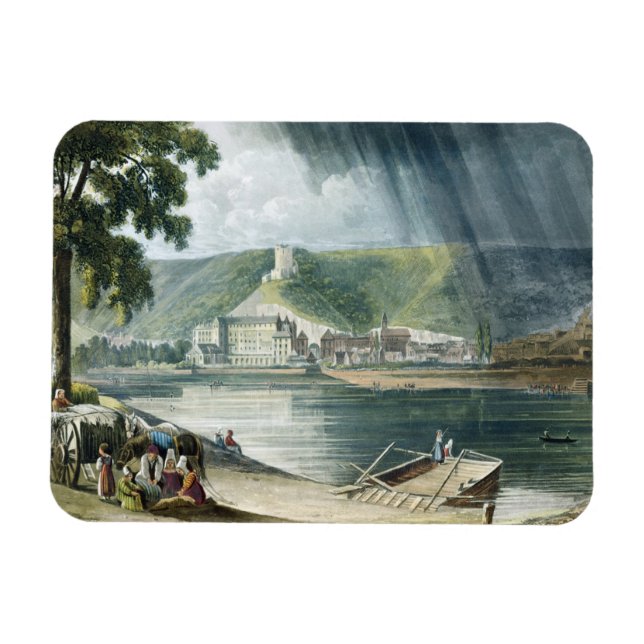 Magnet Flexible La Roche, de 'Vues sur la Seine', gravée par T (Horizontal)
