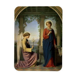 Magnet Flexible La salutation angélique, ou l'annonce, 1860