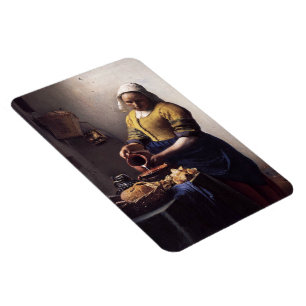 Magnet Flexible La trayeuse par Johannes Vermeer
