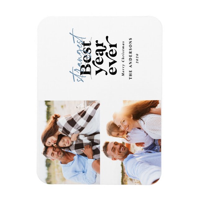 Magnet Flexible La typographie moderne l'année la plus étrange (Vertical)