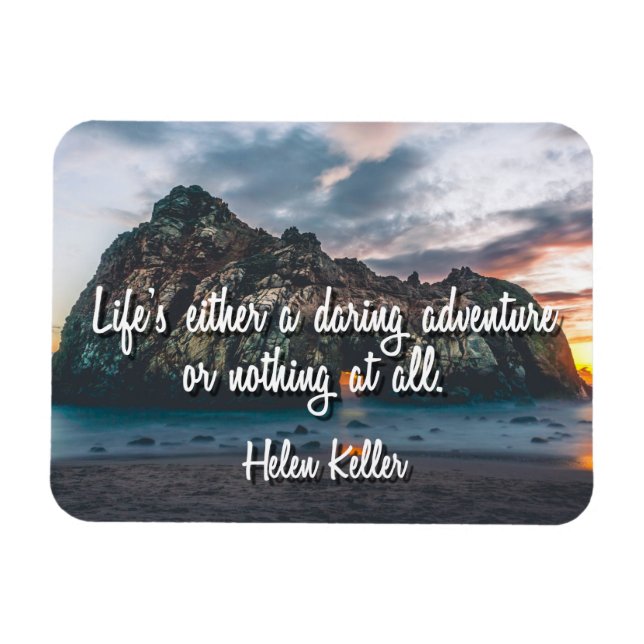 Magnet Flexible La vie est une aventure audacieuse (Horizontal)