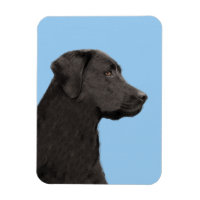 Labrador Retriever Black Peinture Original Chien A