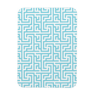 Magnet Flexible Labyrinthe bleu clair et blanc