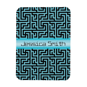 Magnet Flexible Labyrinthe bleu et noir