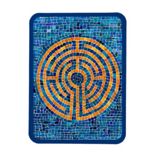Magnet Flexible LABYRINTHE IV Aimant flexible 3x4 - Bleu