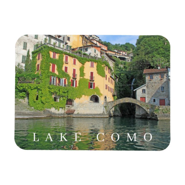 Magnet Flexible Lac de Côme Nesso vue réfrigérateur aimant (Horizontal)