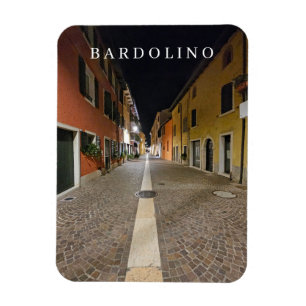 Magnet Flexible Lac de Garde Bardolino vue de nuit frigo aimant