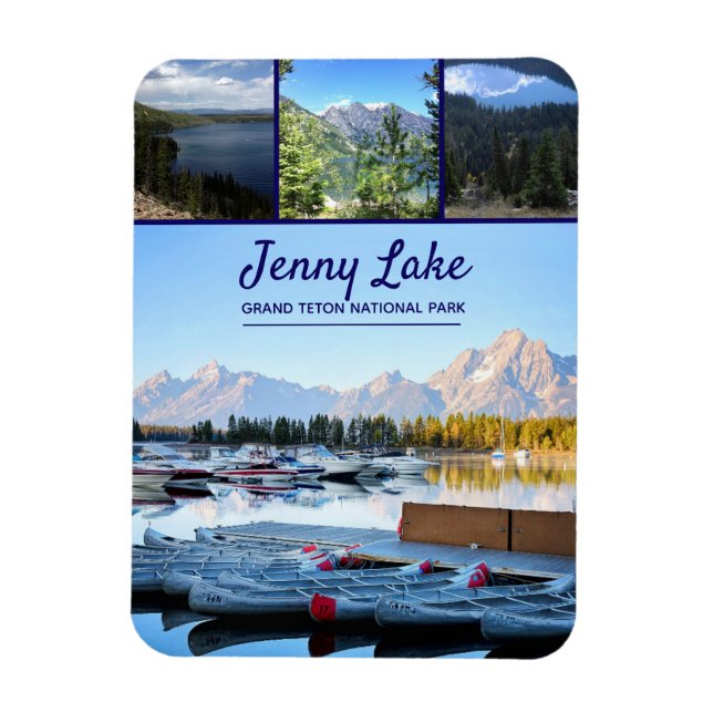 Magnet Flexible Lac Jenny | Parc national de Grand Teton (Vertical)