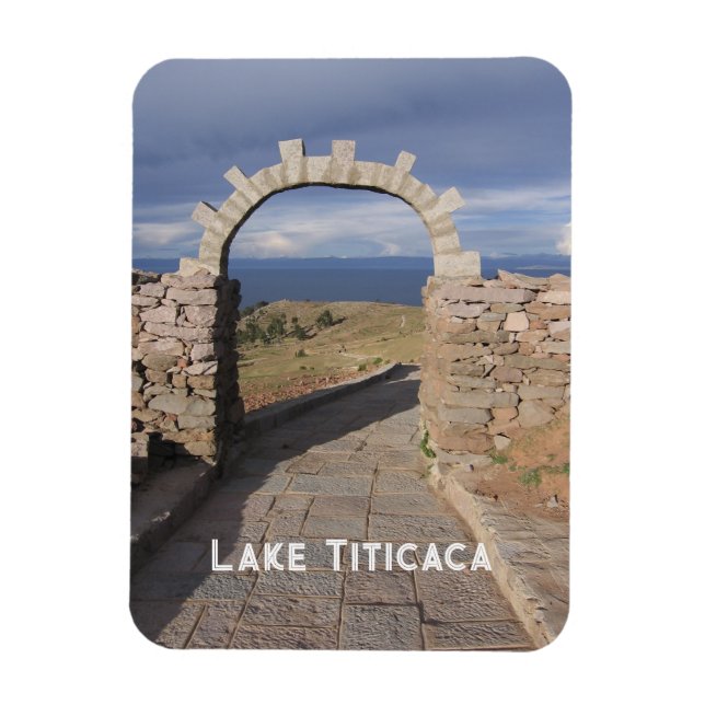 Magnet Flexible Lac Titicaca, Pérou Souvenir (Vertical)
