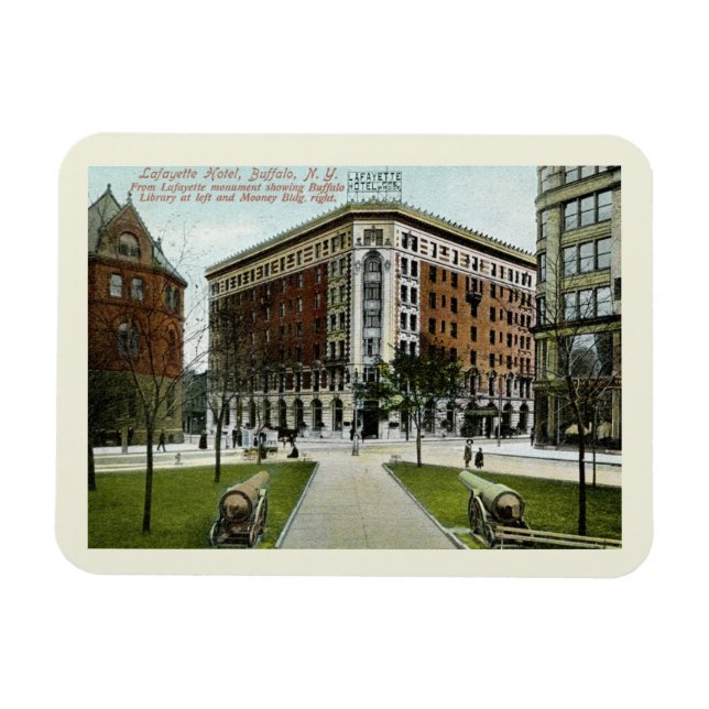 Magnet Flexible Lafayette Hotel, Buffalo, New York 1909 Style Vint (Horizontal)
