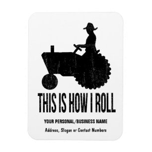 Magnet Flexible L'agriculteur sur le tracteur ceci est comment JE