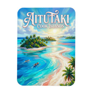Magnet Flexible Lagune d'Aitutaki Îles Cook