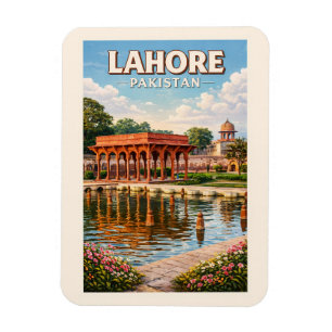 Magnet Flexible Lahore Pakistan Jardins Illustration Voyage Art