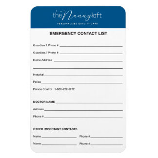 Magnet Flexible L'aimant de contact d'urgence Nanny Loft