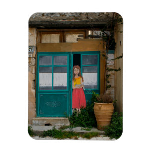 Magnet Flexible L'aimant mural crétois de la fille