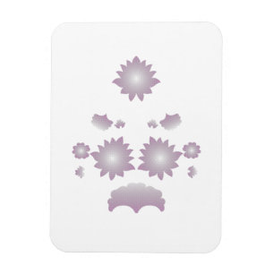 Magnet Flexible Lait blanc classique Rose décoratif