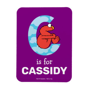Magnet Flexible L'alphabet d'Elmo C Nuages