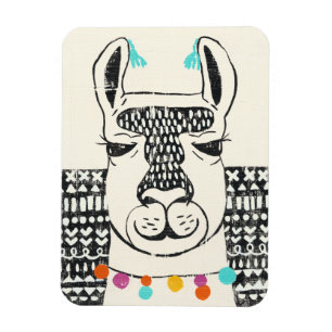 Magnet Flexible Lama de partie - portrait