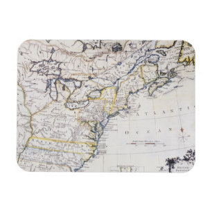 Magnet Flexible L'AMÉRIQUE COLONIALE : CARTE, c1770