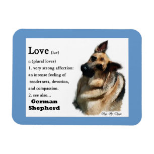 Magnet Flexible L'Amour Du Berger Allemand Est