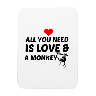 MAGNET FLEXIBLE L'AMOUR ET UN SINGE
