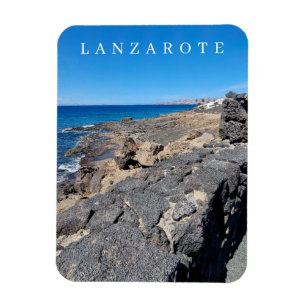 Magnet Flexible Lanzarote pierre volcanique vue réfrigérateur aima