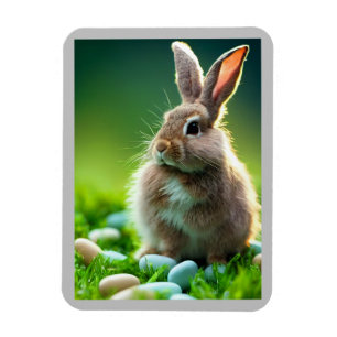 Magnet Flexible Lapin avec bonbon dans l'aimant de printemps