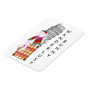 Magnet Flexible Lapin de voyage de dessin animé mignon Italie vaca