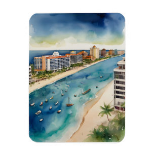 Magnet Flexible L'aquarelle de Cancun