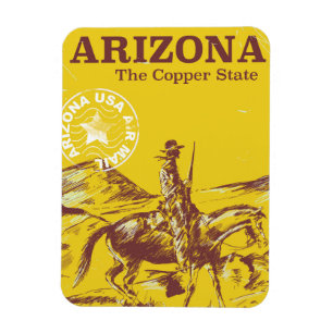 Magnet Flexible L'Arizona l'affiche vintage de voyage d'état de