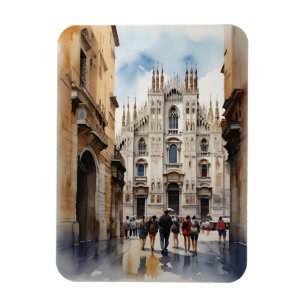 Magnet Flexible L'art de l'aquarelle à Milan