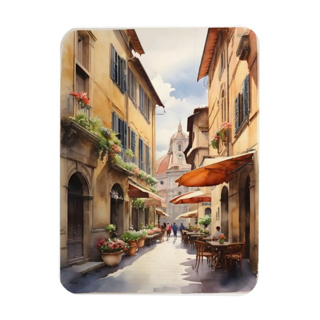 Magnet Flexible L'art de l'aquarelle Florence (Vertical)