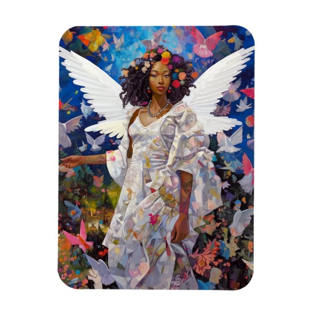 Magnet Flexible L'art de l'Imaginaire de l'ange noir (Vertical)