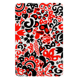 Magnet Flexible L'art populaire ukrainien motif floral abstact