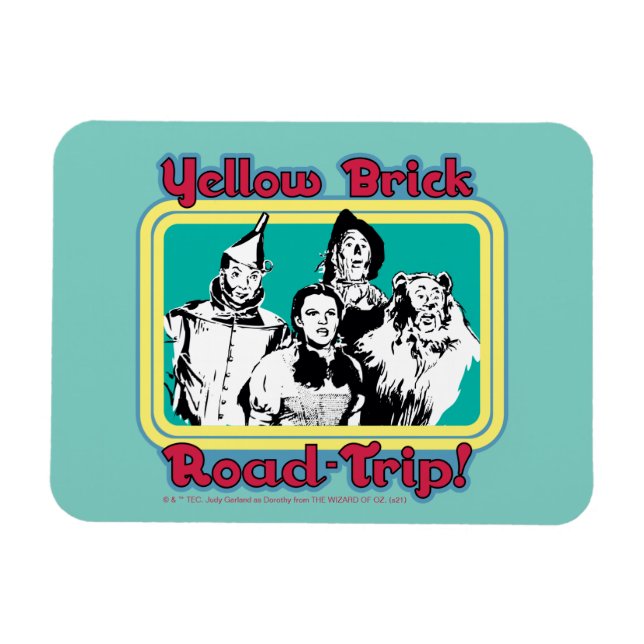 Magnet Flexible L'Assistant D'Oz™ | Route en brique jaune! (Horizontal)