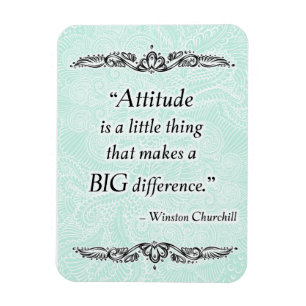 Magnet Flexible L'attitude est une petite chose - Citation positiv