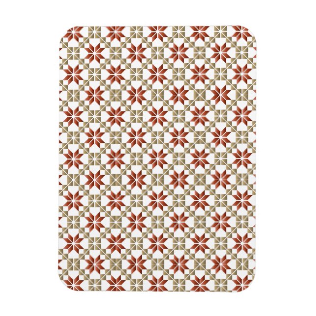 Magnet Flexible Latvian Morning SUN motif géométrique IX (Vertical)