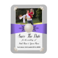 Lavande Et Gris Pearl Ribbon Photo Enregistrer La 