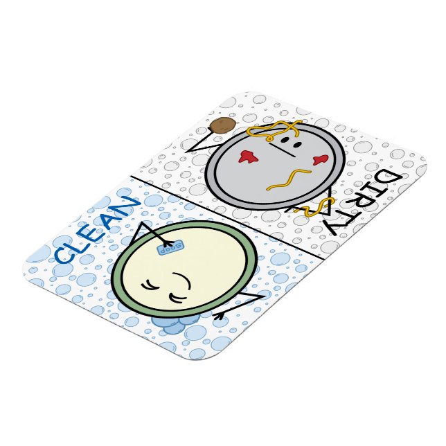 Magnet Flexible Lave-vaisselle - État Plaques de dessin (Côté Gauche)