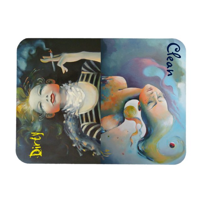 Magnet Flexible Lave-vaisselle - Indicateur propreté/sale (Horizontal)