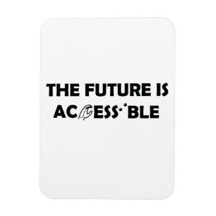 Magnet Flexible L'avenir est accessible ASL Sign Language Braille