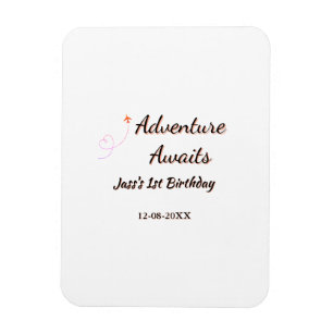 Magnet Flexible L'aventure attend le planificateur de date de nom