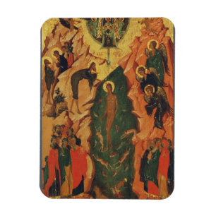 Magnet Flexible Le baptême du Christ icône byzantine