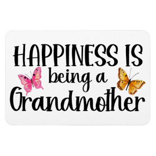 Magnet Flexible Le bonheur d'être une grand-mère papillon grand-mè